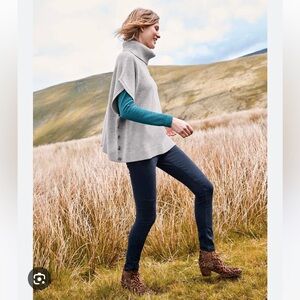 Boden Sarah Roll Neck Poncho - Size Small